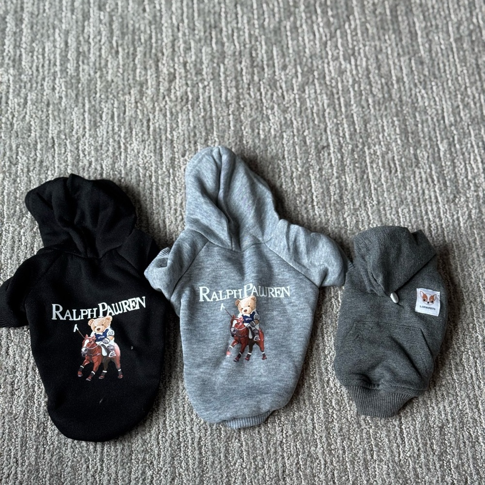 Dog Hoodie Clothing Lot Small/XSmall